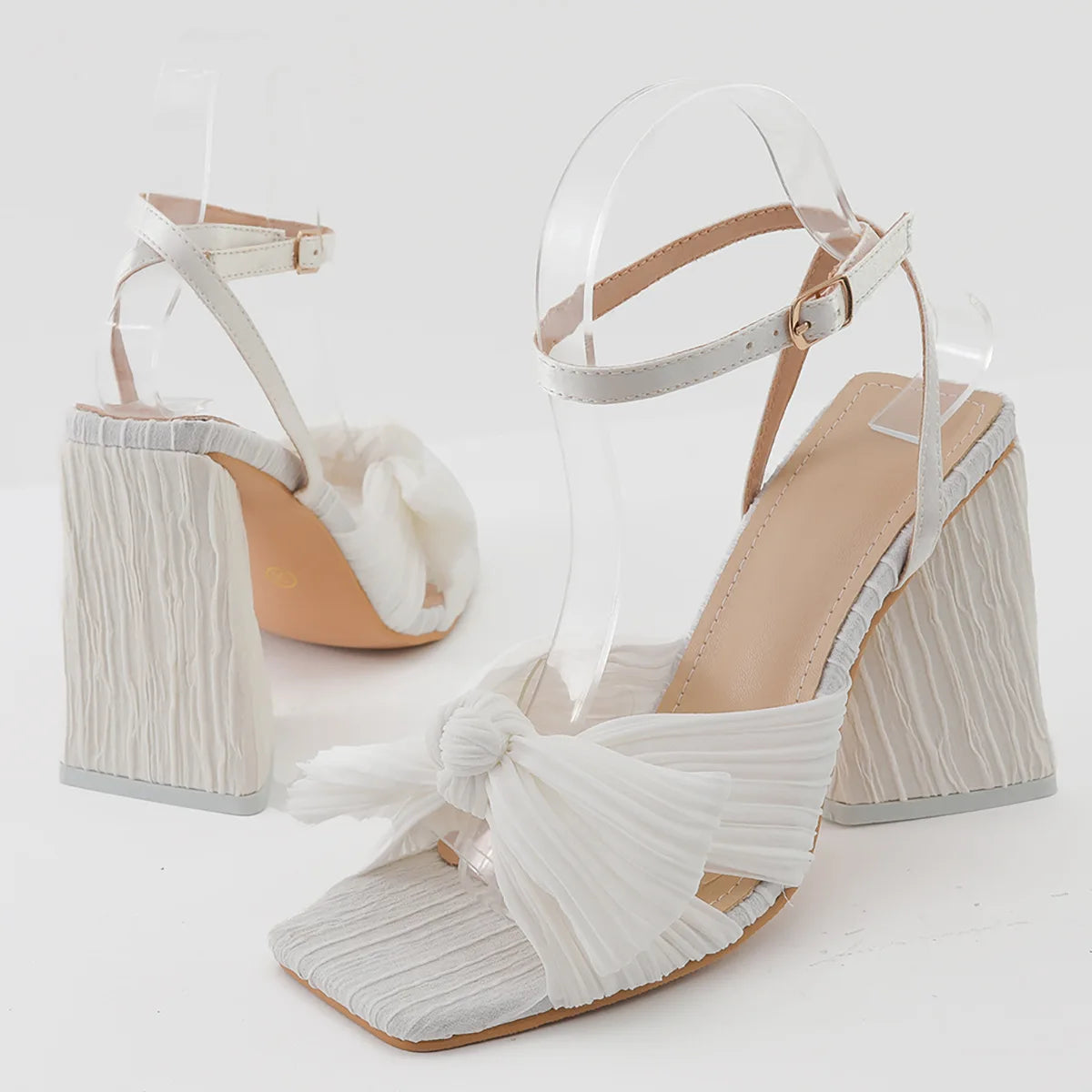 Comfort Shoes for Open Toe Large Size Sandals High Heels Suit Female Beige Buckle Strap Peep Big New Highheeled Blac