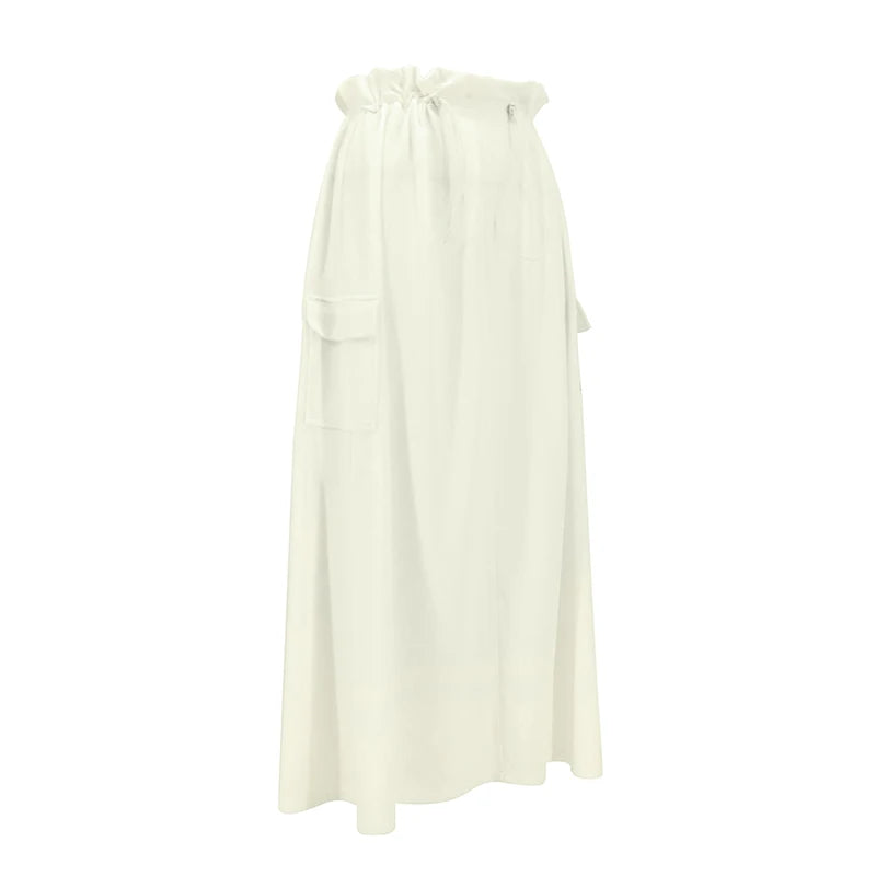 Skirt Sweet Autumn New Pockets Slim Long Skirt Club Party Female Versatile Skirt