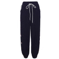 Side Striped Bow Drawstring Sweatpants High Waist Baggy Pants for Y2k