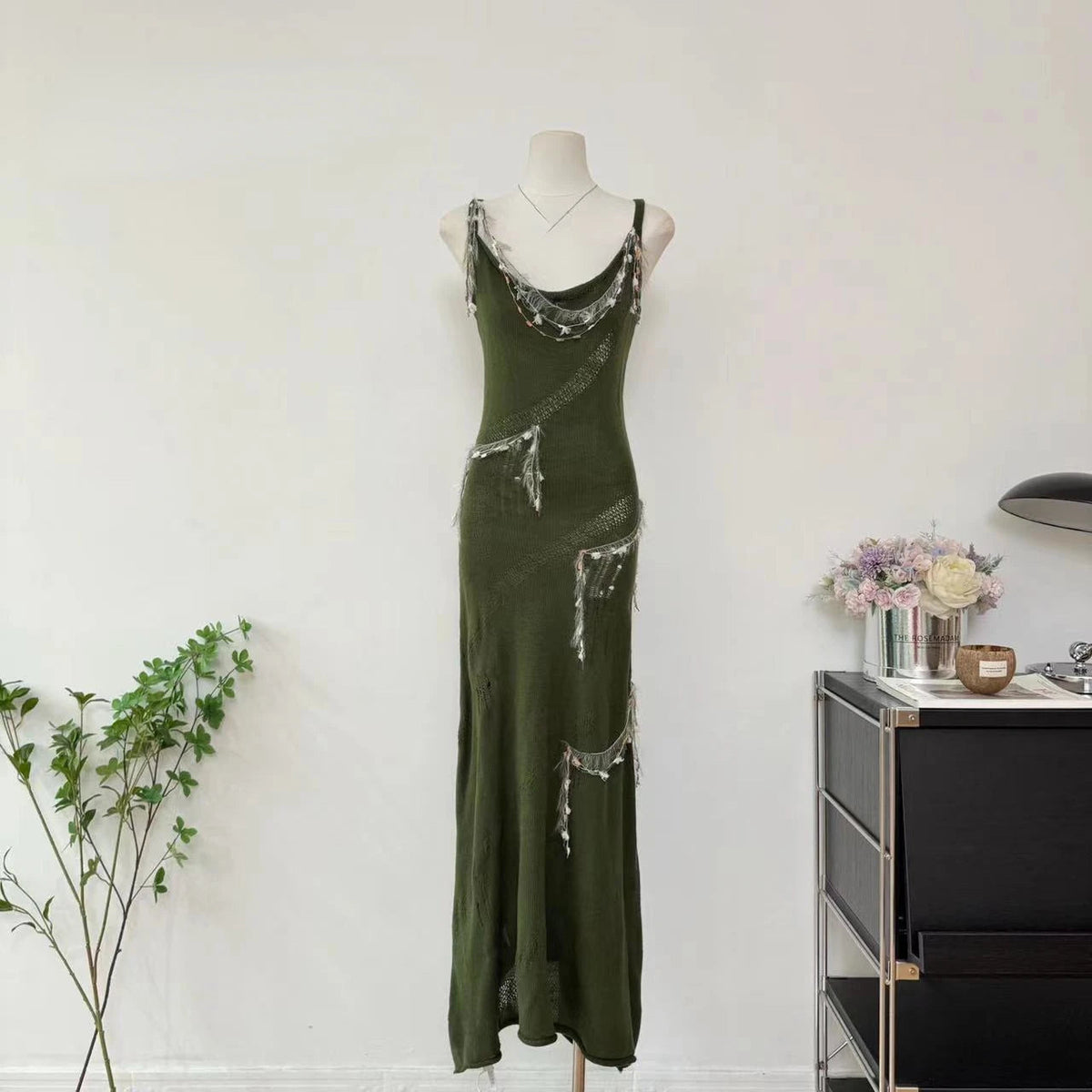 2000s Y2k Midi Dress Bodycon Knitted Dress Even Party Korean Outwear Summer Sleeveless