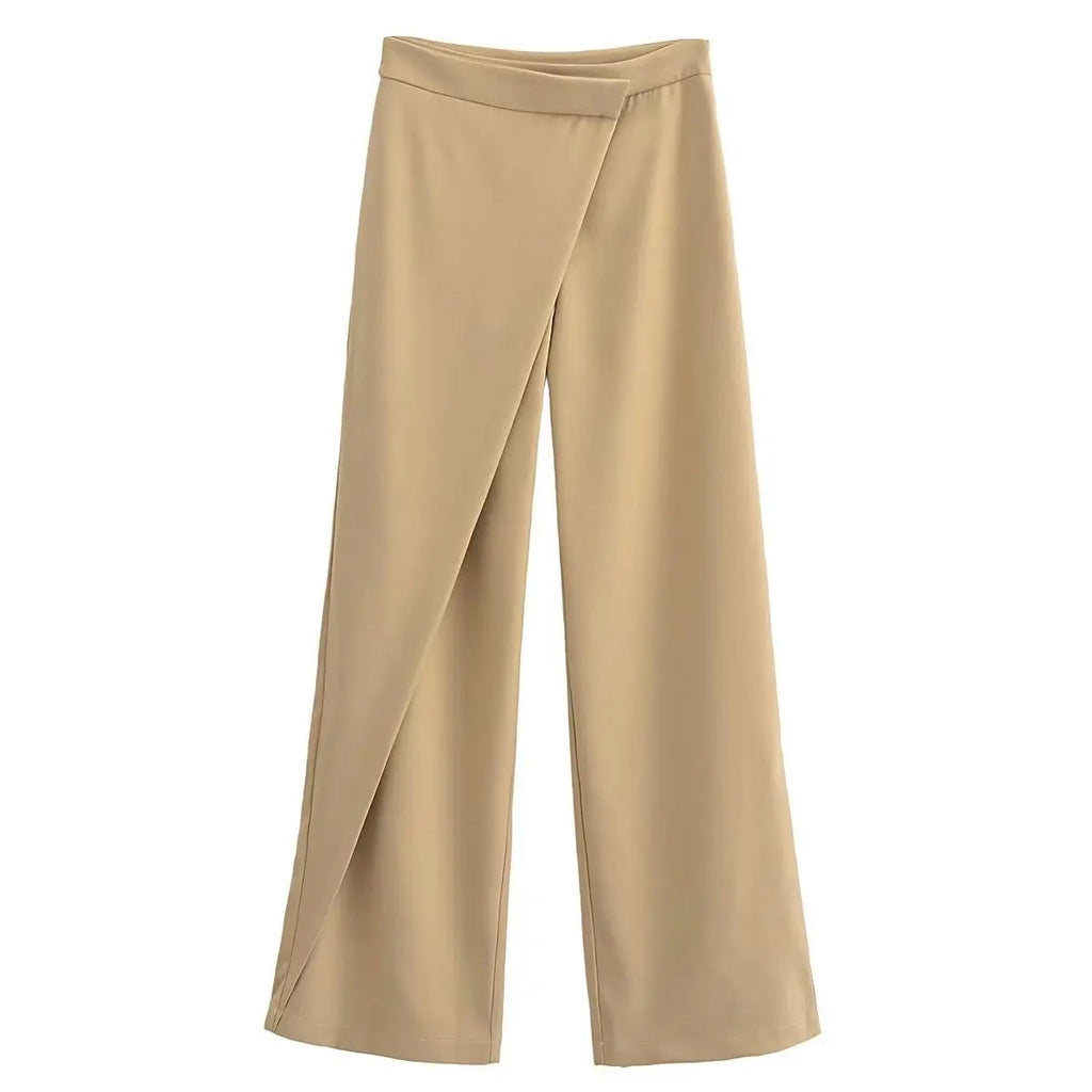 Long Pants Woman Spring High Waist Straight Khaki Pant Female Trousers Clothes