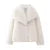 Winter Gradient Faux Fur Coat Big Fur Collar Pockets Loose Jacket Female Lady High Street Overcoats