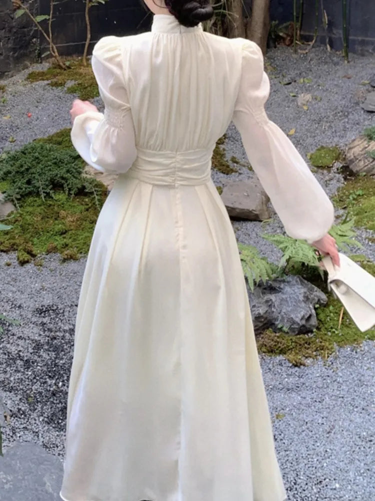 New Long Dress Autumn Aline Party Birthday Dresses Female Clothes Robe Vestidos