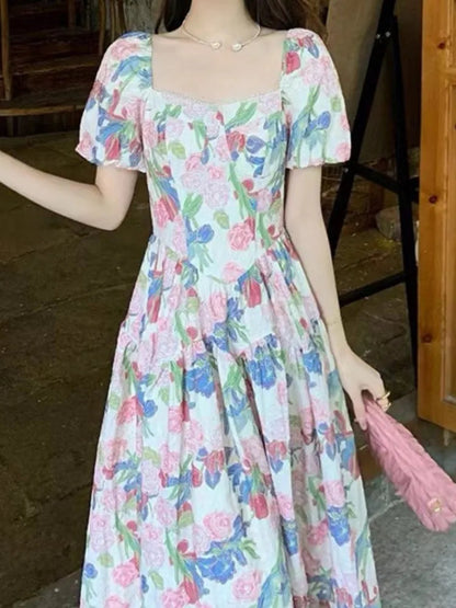 Summer New Midi Dress Aline Party Birthday Vestidos Female Clothes New Robe