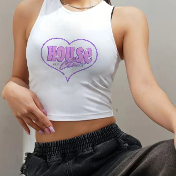 Short-sleeved T-shirt ’s Summer New Sweet Spice Print Design Sense Short Slim-fit Top
