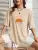 Creative Sun Printing T-shirt Hip Hop Summer Tops Crewneck All-match Short Sleeve Cotton Comfortable Female Clothing