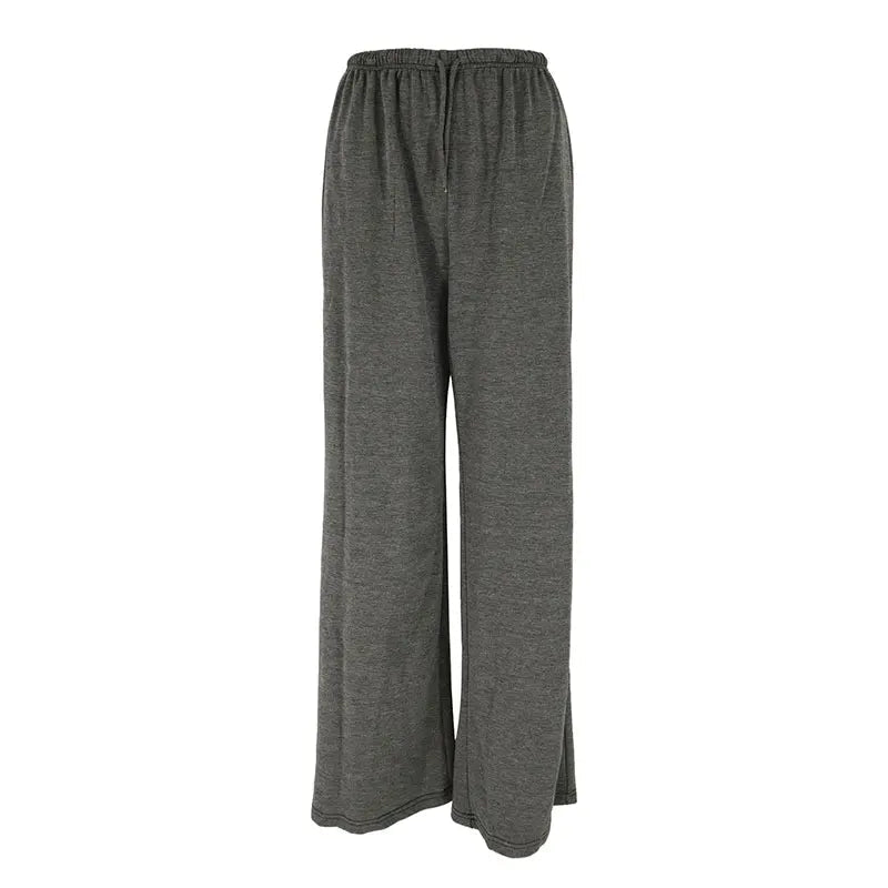 Trousers Autumn New Basic Straight Slim Pants Lady Simple Versatile Knitted Trousers