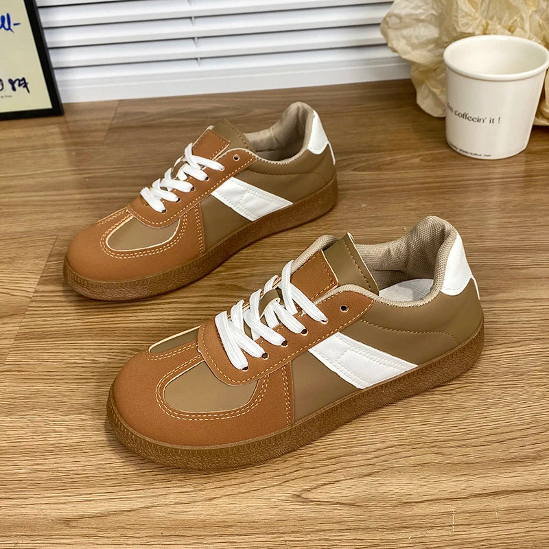 Shoes New Laceup Shoes Outdoor Walking Shoes Sneakers Comfortable Flat Shoes