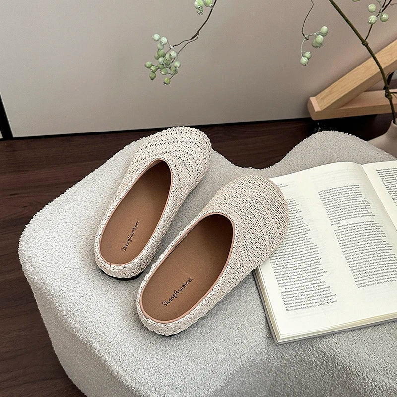 Summer Breathable Hollow Out Mules Slippers Slip on Singbacks Shoes Dress Slides