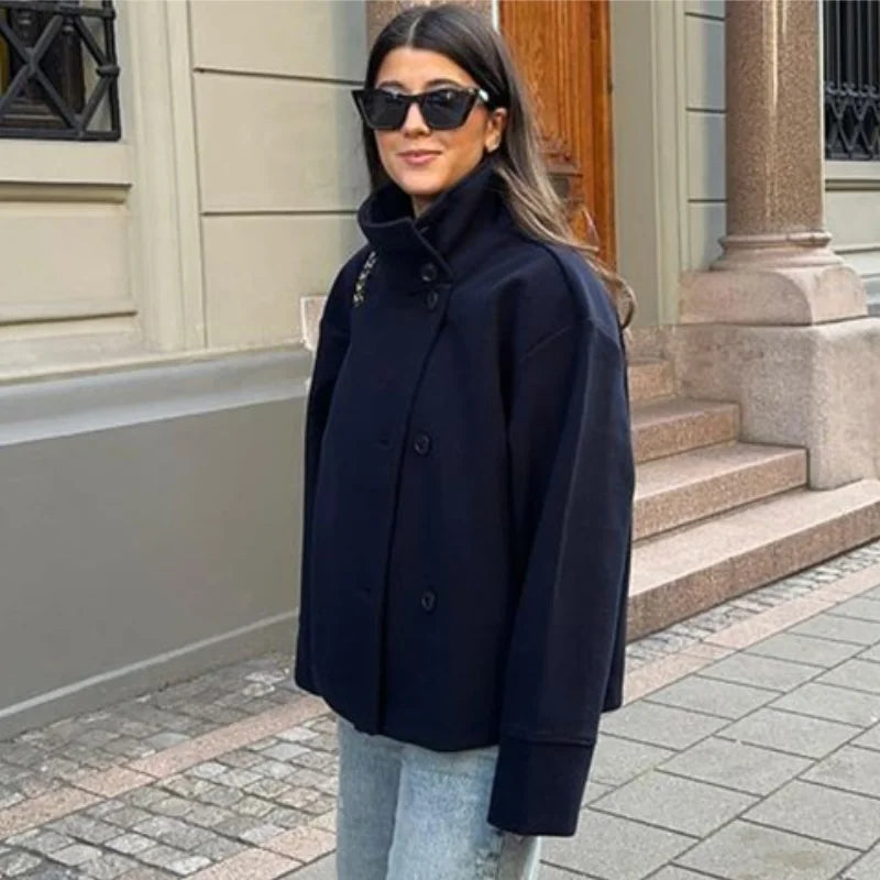 Stylish Versatile Jacket Stand-collar Classic Mature Autumn Coat Trend Edgy High-quality Street Wear