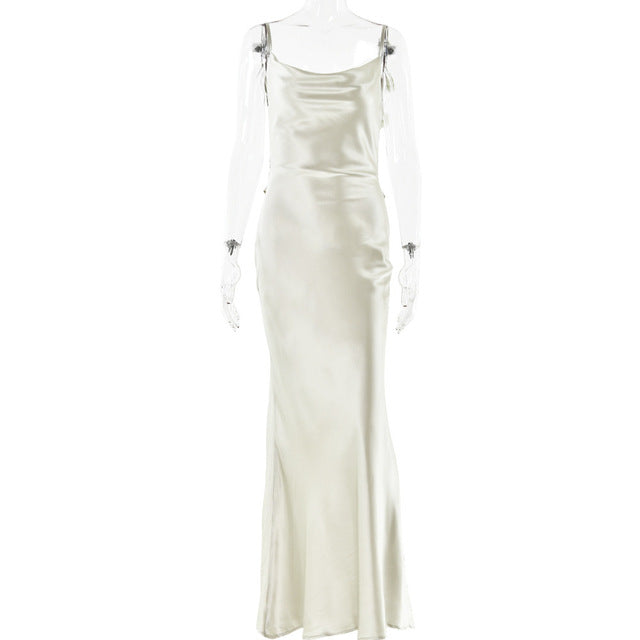 Backless 3drose Tassel Maxi Long Dresses for Sleeveless High Waist Bodycon Dress Lady Party Robe