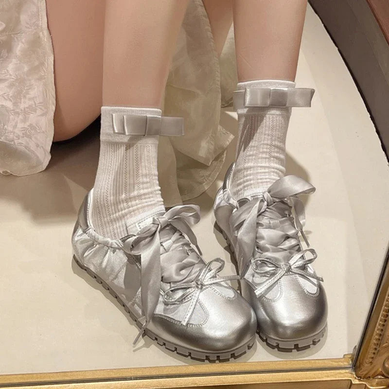 Designer Sneakers Flats Shoes Comfort Lace Up Non Slip Flats Outdoor Walk Shoes