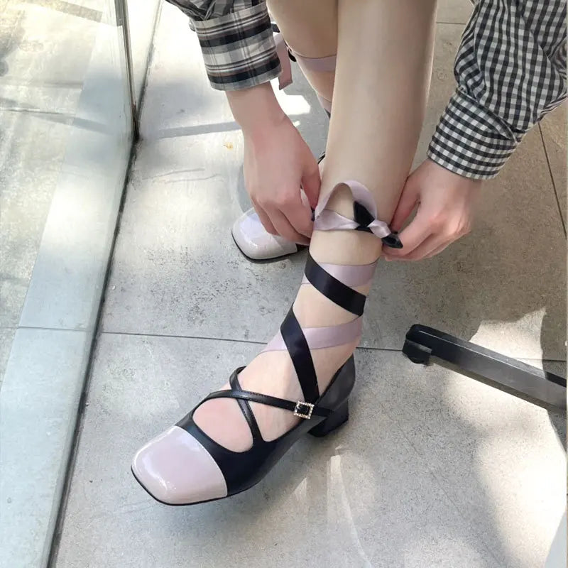 Ballet Blue Black Pink Heels Round Toe Lolita Mary Janes Pumpsfree Shipping Shoes on Offer Sandals Summer