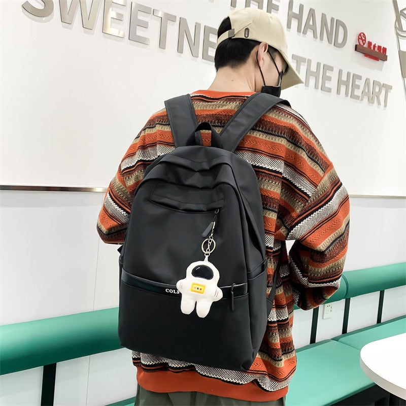 3 Pcs Set Harajuku Laptop Backpack Coating School Bags for Teenage Girl Kawaii College Student Kids Book Bag Rucksack