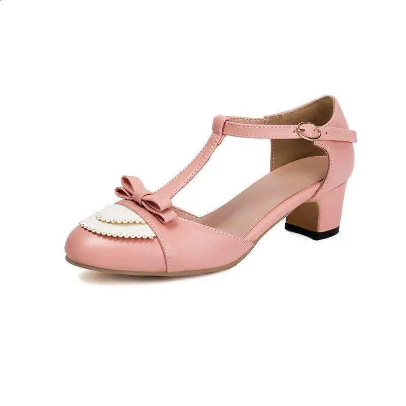 Low Sandals Woman Leather Block Heels Shoes Closed Toe Buckle Strap Summer Suit Female Beige Mary Jane Lowheeled Chunky Hi