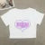 Short-sleeved T-shirt ’s Summer New Sweet Spice Print Design Sense Short Slim-fit Top