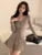 Autumn Y2k Knitted 2-piece Skirt Set Single Breasted V-neck Cardigan Pleated Mini Skirt Korean Suit Knitting Outfits