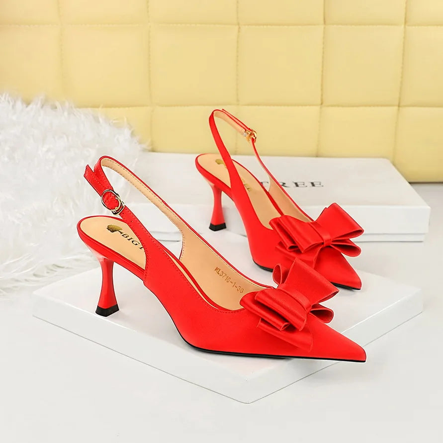 Beige Heeled Sandals Wedding Shoes Shallow Mouth Black High Lace Up Comfort Party Stiletto Clear Pointed Rubber Silk