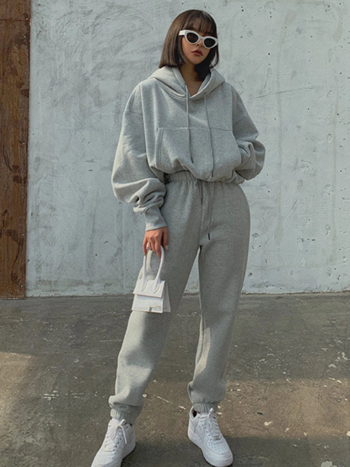 New Hoodies Suit Winter Spring Tracksuit Two Pieces Set Sports Pullover Sweatpants Sweatshirt Mujer