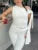 White Shorts 2 Piece-set Female See-through Slim Pleated Cropped Top and High Waist Shorts Sets ’s Outfits