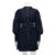 ’s Denim Blue Mini Dresses O-neck Long Sleeved Cinched High Waist Lace Up Dresses Spring Lady A-line Vestidos