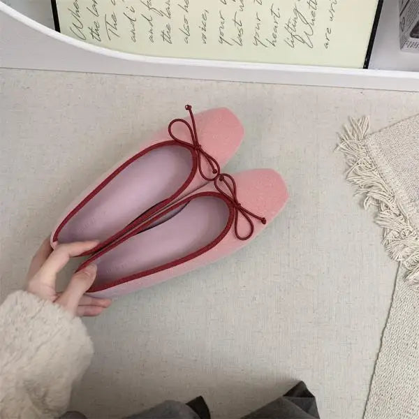 Increas Height Summer Shoes Square Toe Female Sneakers Clogs Platform Autumn Allmatch Dress Flats Slipon M