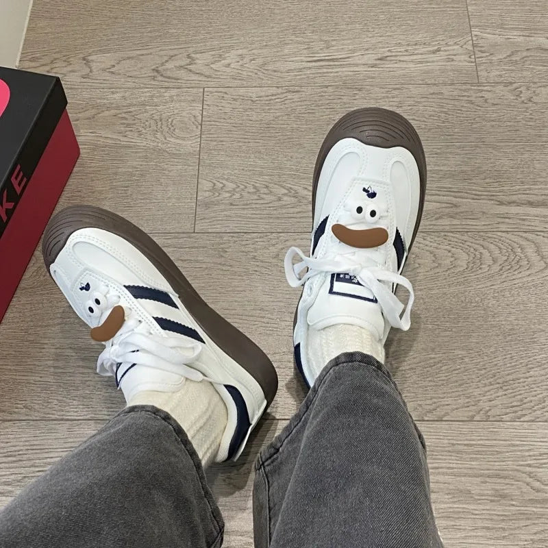 Retro Canvas Board Shoes New Trend Sports Shoes Spring Summer Outdoor Platform Sneakers Female Versatile