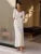 Retro V Neck Knitted Dress for Autumn Winter Rib Sweater Long Dress Bodycon Flare Sleeve Clothes Lady