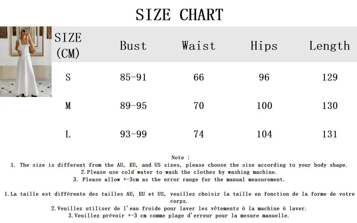 Summer White Midi Dress New Sleeveless Waist Hollow Out Long Dresses Lace-up Vestidos