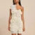 Knit 3d Flower Mini Dress Slim Hollow Out Hip Package Skew-collar Halter Beach Dresses Holiday Party Lady Robe