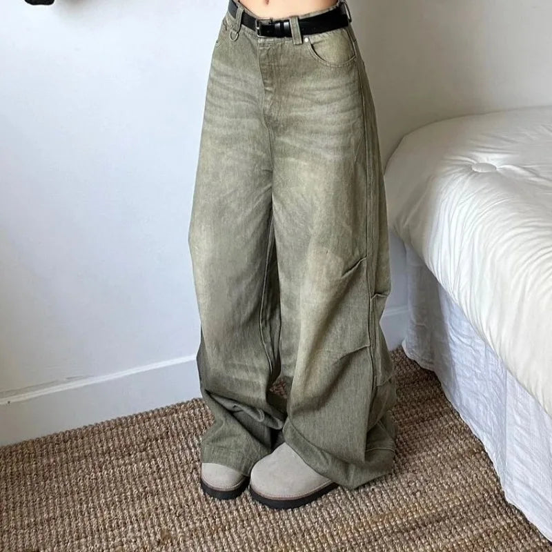 Y2k Oversized Jeans Woman Streewear Baggy Harajuku Denim Pants Spring Korean Causal Trousers Aesthetic