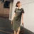 Dress Midi Dress Summer New Letter Print Split T-shirt Dress