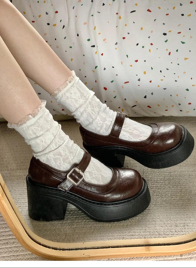 Shoes Woman Comfortable and Allmatch Shallow Mouth Female Sneakers Round Toe Clogs Platform Flats on Heels New R