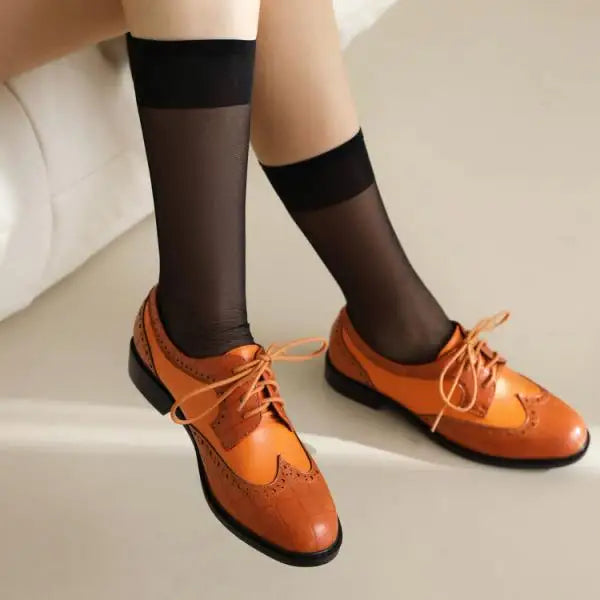 Summer Shoes British Style Low Heels Oxfords Modis Female Sneakers Allmatch Mixed Colors Preppy New