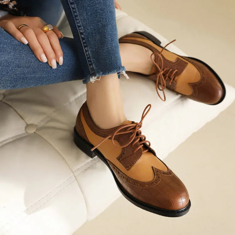 Summer Shoes British Style Low Heels Oxfords Modis Female Sneakers Allmatch Mixed Colors Preppy New