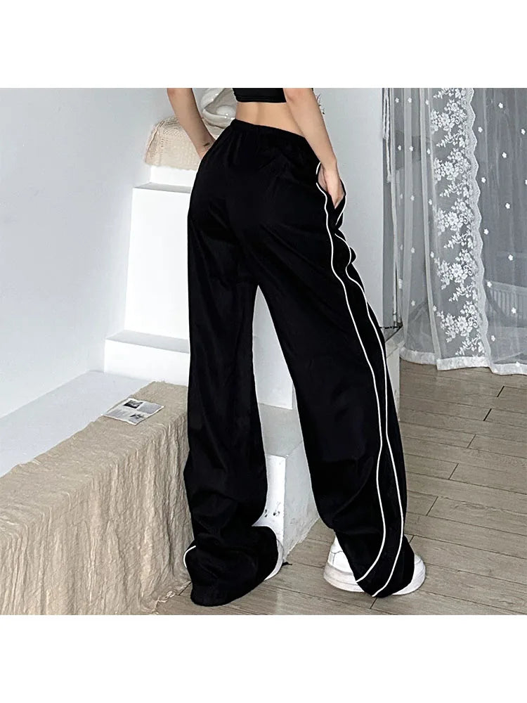 Woman Old Money Pants Aesthetics Trousers 90s Sweatpants Cargo Hiphop Pants Hiking Pant Tunic Drawstring