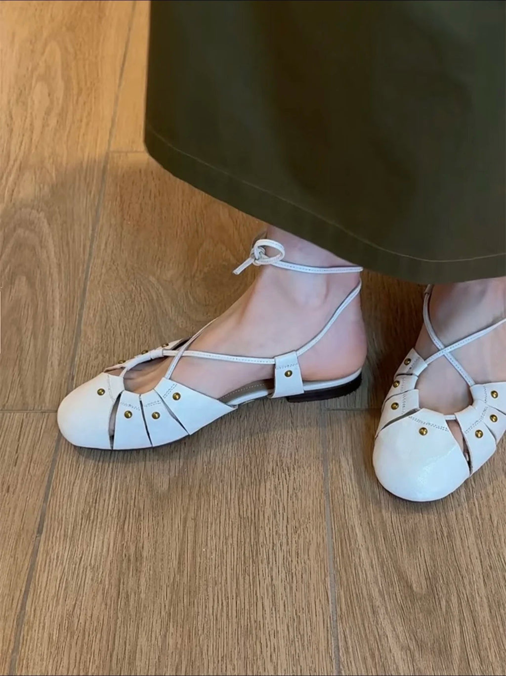 Flat Sandals Shoes Woman Slippers Slingback Trend Summer Designer Dress Shallow Soft Leather Comfort Sandalias