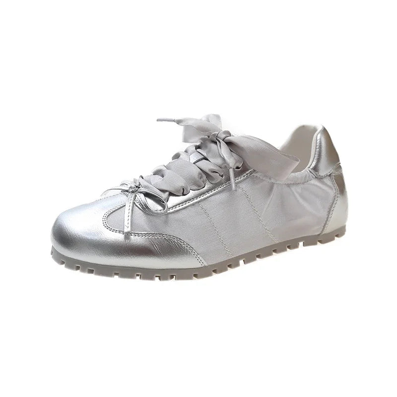 Designer Sneakers Flats Shoes Comfort Lace Up Non Slip Flats Outdoor Walk Shoes