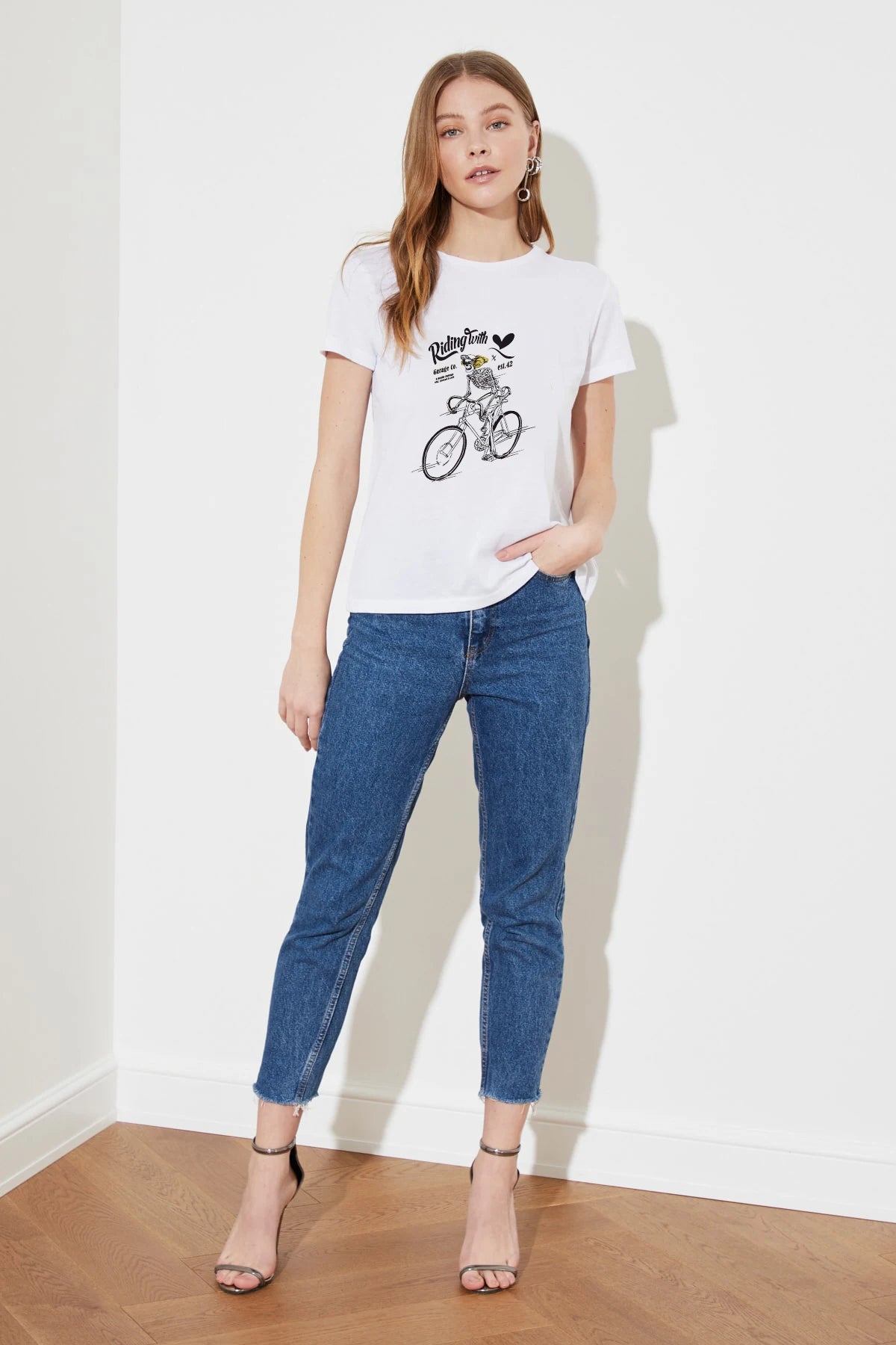 ’s T-shirt Hot Sell Motorcycle and Monogram Print Custom T-shirt Baby Tee