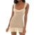 Y2k Low Cut Ruffles Hem Bodycon Dresses Lace Sheer Mini Dress See Through Club Party Night Beach Cover-ups