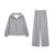 Y2k Two-piece Set Tracksuit Stand Collar Long Sleeve Zip-up Sweatshirt Long Pants Korean Autumn New Outfits