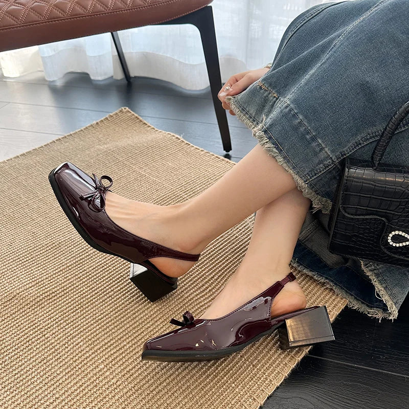 Summer Cover Toe Sandals Causal Street Style Dress Singbacks Mules Shoes Zapatos De Mujer