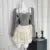 Autumn New Sweet 3-piece Skirt Set Spaghetti Strap Top Cardigan Mini Cake Skirt Y2k Kawaii Korean Suit Clothing