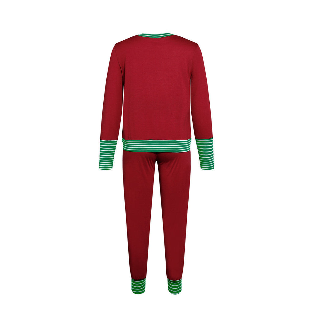 Merry Christmas Pajamas Set Matching Set Full Sleeve Tops+pants 2 Pieces