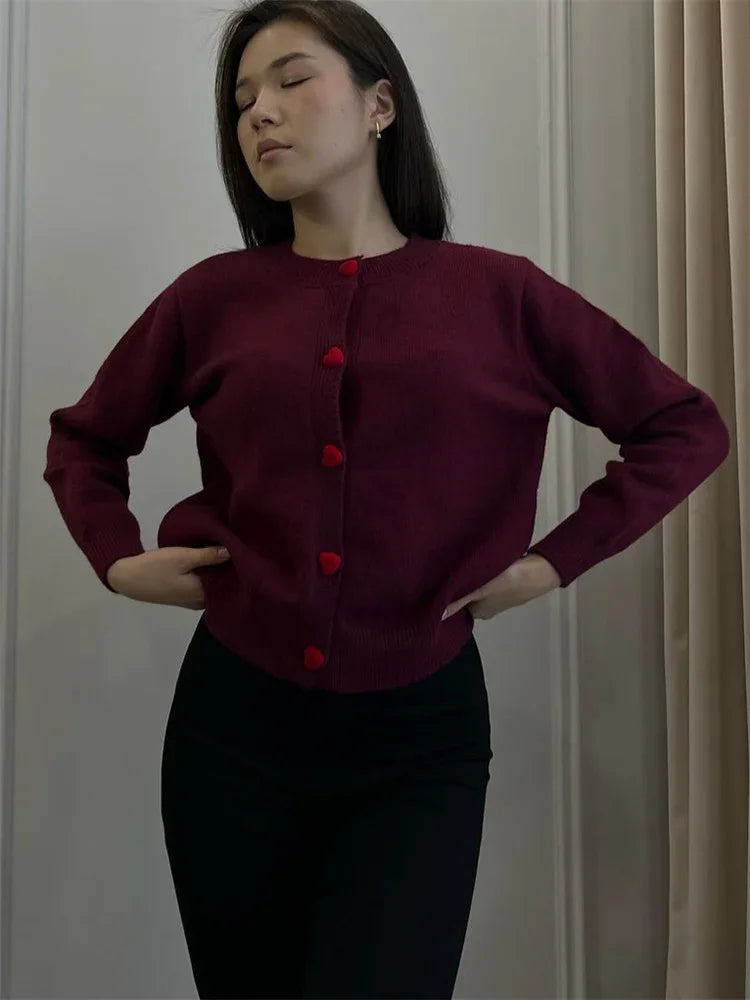 Knit Sweater Cardigan Coat for Long Sleeve Patchwork Ribbed Loose Cropped Top Female Knitwear Outwear Jumpers