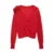Knitted 3d Flowers Cardigan Retro V-neck Slim Long Sleeve Short Sweaters Female Spring Street Knitwear
