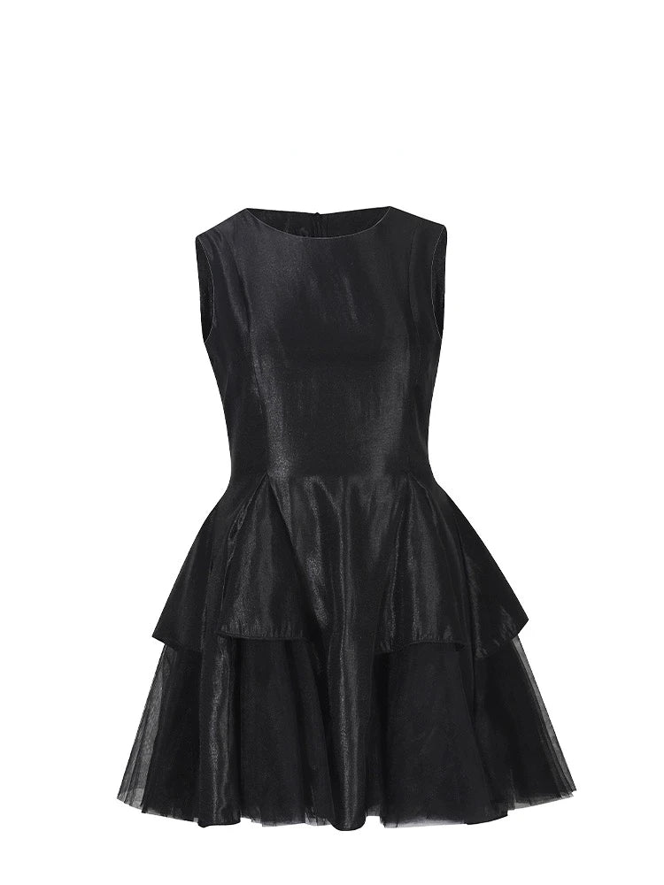French Lace Evening Party Dress Y2k Temperament Fluffy Aline Dress Summer Korean Mini Dress New