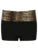 Contrast Animal Stripe Waist Slim Black Shorts for Summer Skinny Hot Short Pants Rave Baddie Outfits
