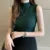 Knitted Slim Tank Top Sleeveless O-neck Crop Top T-shirt Cotton Off Shoulder Crop Tank Top Summer