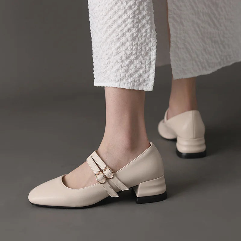 Shoes Female Sneakers Heels Autumn Flats Square Toe Comfortable on Heels Big Size Fall Summer Dress Leisure Lace